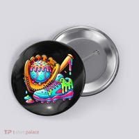 Ice Cream Drip Baseball Stuff Baseball Drip For Boy Graphic  Button thumb 0