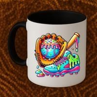 Ice Cream Drip Baseball Stuff Baseball Drip For Boy Graphic  Coffee Mug thumb 2