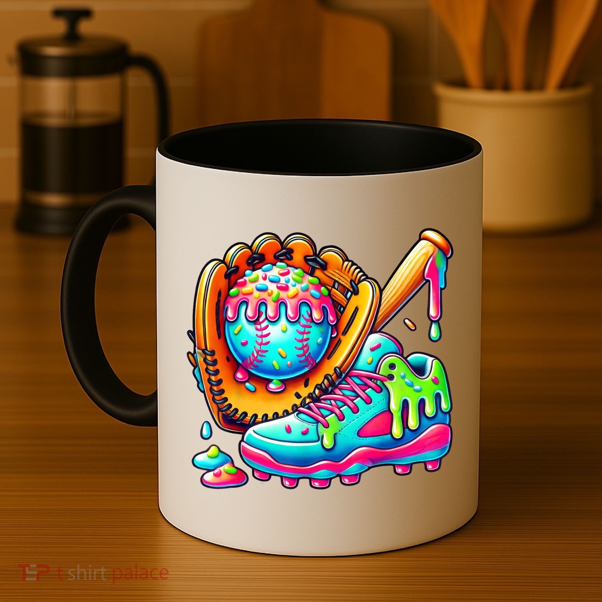 Ice Cream Drip Baseball Stuff Baseball Drip For Boy Graphic  Coffee Mug