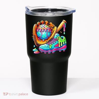 Ice Cream Drip Baseball Stuff Baseball Drip For Boy Graphic  Tumbler