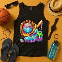 Ice Cream Drip Baseball Stuff Baseball Drip For Boy Graphic  Tank Top thumb 4