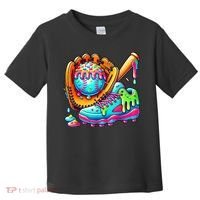 Ice Cream Drip Baseball Stuff Baseball Drip For Boy Graphic  Toddler T-Shirt thumb 0