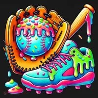 Ice Cream Drip Baseball Stuff Baseball Drip For Boy Graphic  Kids Hoodie thumb 5