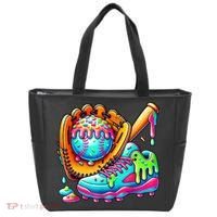 Ice Cream Drip Baseball Stuff Baseball Drip For Boy Graphic  Tote Bag thumb 0