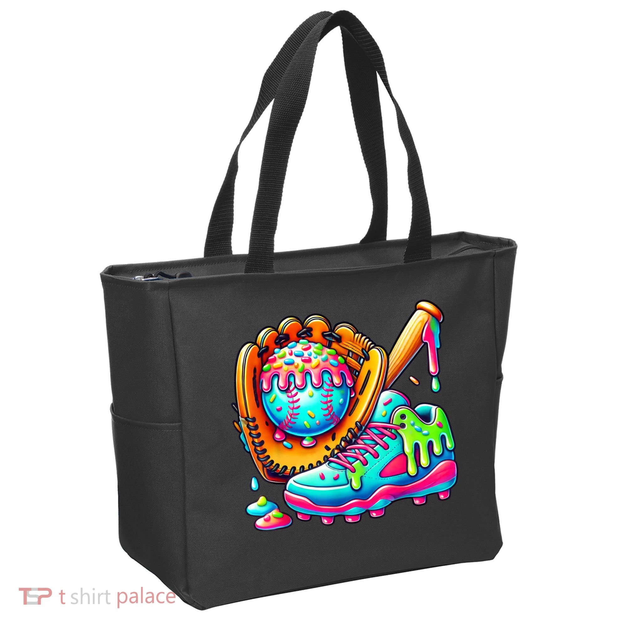 Ice Cream Drip Baseball Stuff Baseball Drip For Boy Graphic  Tote Bag