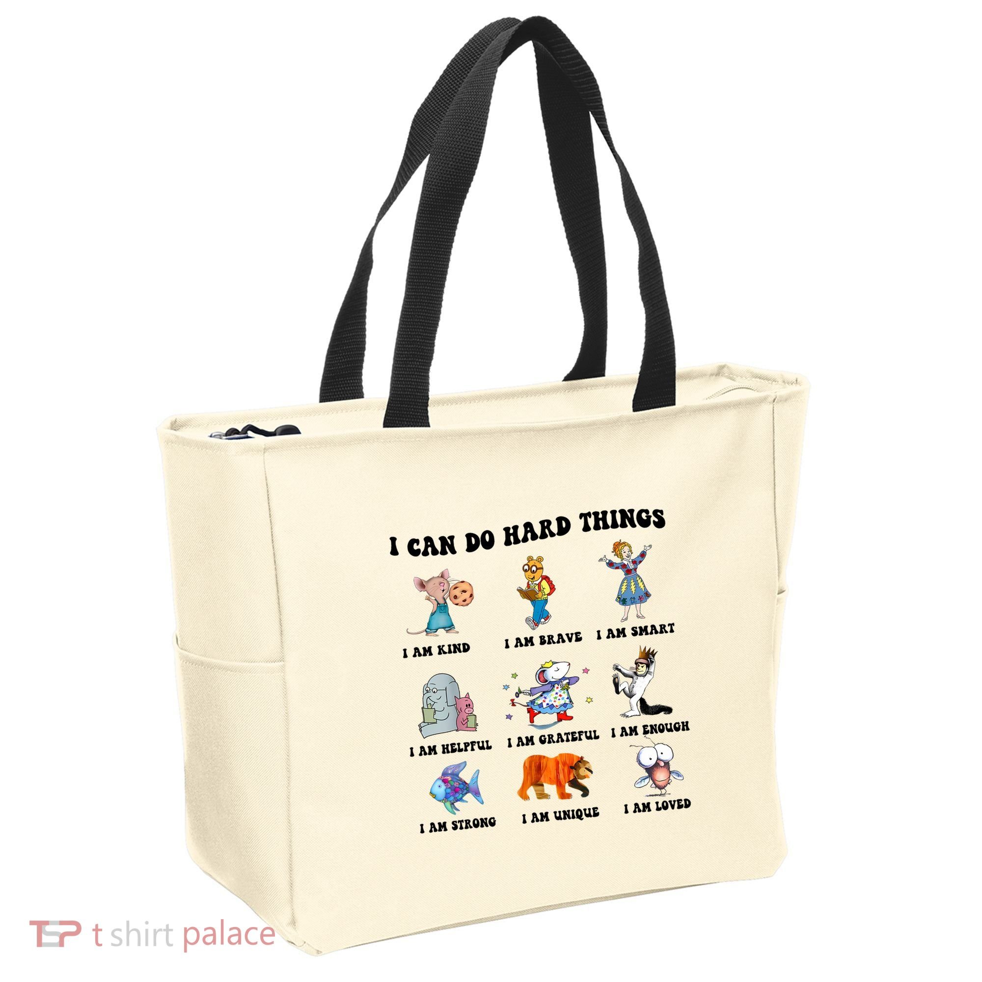 I Can Do Hard Things Teacher Back To School ChildrenS Book Tote Bag