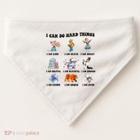 I Can Do Hard Things Teacher Back To School ChildrenS Book USA-Made Doggie Bandana thumb 0