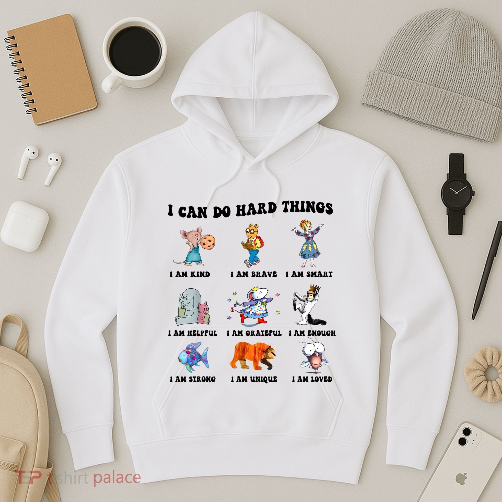 I Can Do Hard Things Teacher Back To School ChildrenS Book Hoodie