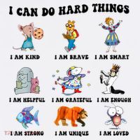 I Can Do Hard Things Teacher Back To School ChildrenS Book Long Sleeve Shirt thumb 2