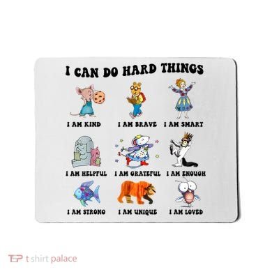 I Can Do Hard Things Teacher Back To School ChildrenS Book Mousepad