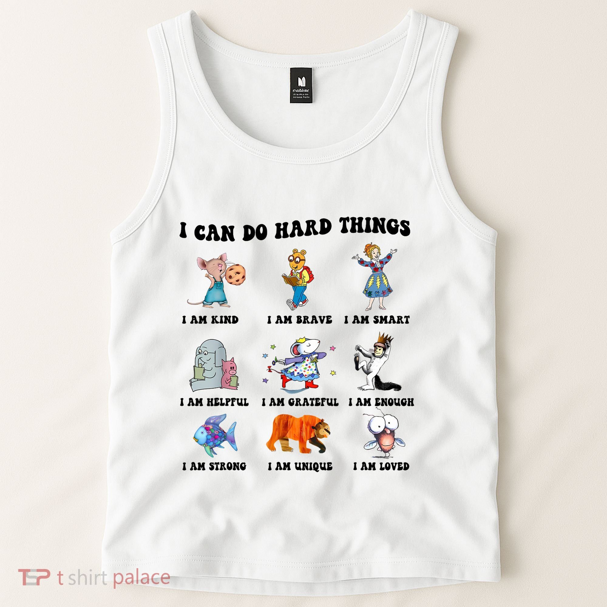I Can Do Hard Things Teacher Back To School ChildrenS Book Tank Top
