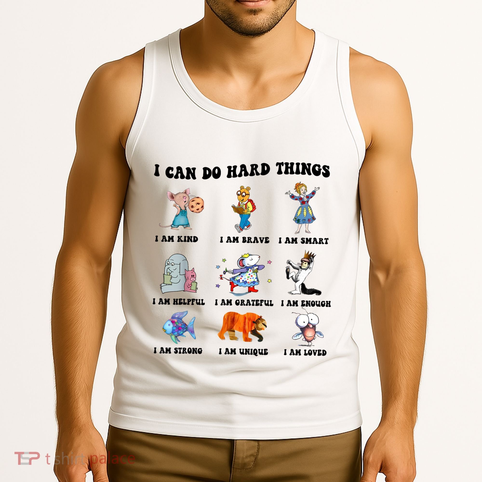 I Can Do Hard Things Teacher Back To School ChildrenS Book Tank Top