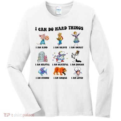 I Can Do Hard Things Teacher Back To School ChildrenS Book Women's Long Sleeve Shirt