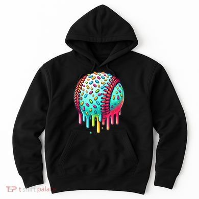 Ice Cream Drip Baseball Stuff Baseball Drip For Boy Graphic  Hoodie