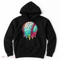 Ice Cream Drip Baseball Stuff Baseball Drip For Boy Graphic  Hoodie thumb 0