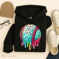 Ice Cream Drip Baseball Stuff Baseball Drip For Boy Graphic  Hoodie thumb 4