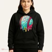 Ice Cream Drip Baseball Stuff Baseball Drip For Boy Graphic  Hoodie thumb 5