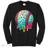 Ice Cream Drip Baseball Stuff Baseball Drip For Boy Graphic  Sweatshirt thumb 0