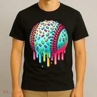 Ice Cream Drip Baseball Stuff Baseball Drip For Boy Graphic  T-Shirt thumb 3