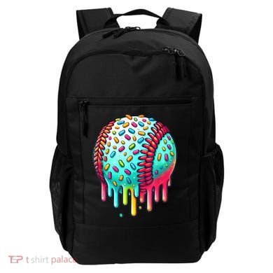 Ice Cream Drip Baseball Stuff Baseball Drip For Boy Graphic  Backpack