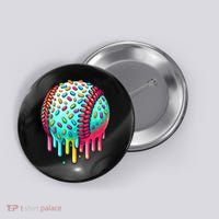 Ice Cream Drip Baseball Stuff Baseball Drip For Boy Graphic  Button thumb 0