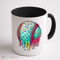 Ice Cream Drip Baseball Stuff Baseball Drip For Boy Graphic  Coffee Mug thumb 1