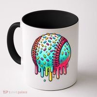 Ice Cream Drip Baseball Stuff Baseball Drip For Boy Graphic  Coffee Mug thumb 0