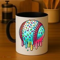 Ice Cream Drip Baseball Stuff Baseball Drip For Boy Graphic  Coffee Mug thumb 4