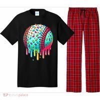 Ice Cream Drip Baseball Stuff Baseball Drip For Boy Graphic  Pajama Set thumb 0