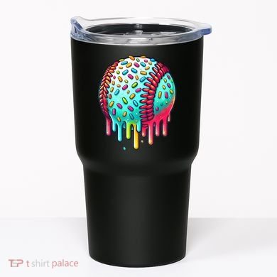 Ice Cream Drip Baseball Stuff Baseball Drip For Boy Graphic  Tumbler