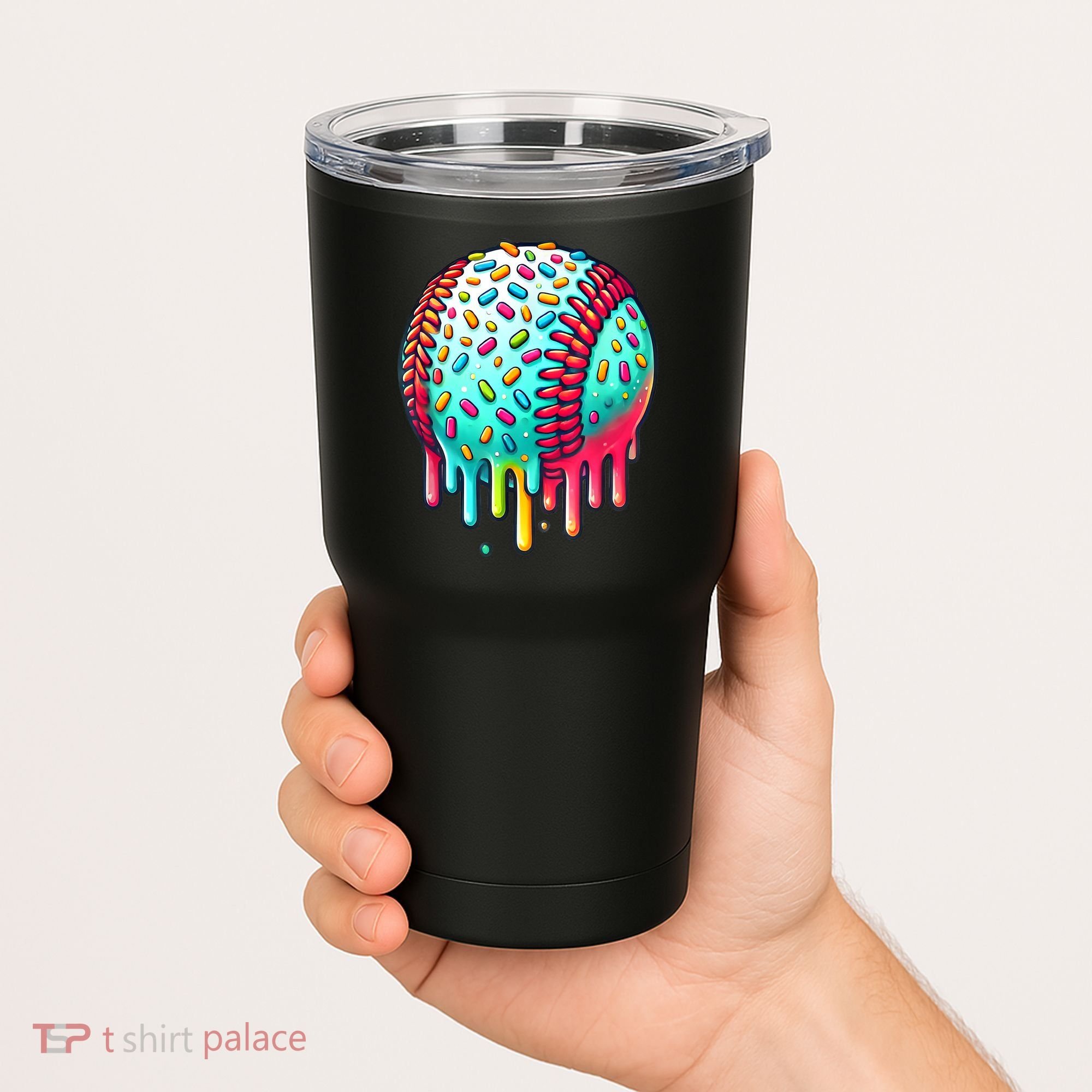 Ice Cream Drip Baseball Stuff Baseball Drip For Boy Graphic  Tumbler