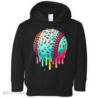 Ice Cream Drip Baseball Stuff Baseball Drip For Boy Graphic  Toddler Hoodie thumb 0