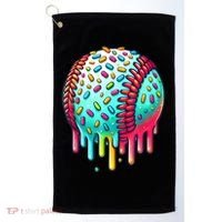 Ice Cream Drip Baseball Stuff Baseball Drip For Boy Graphic  Golf Towel thumb 0