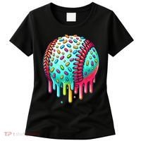 Ice Cream Drip Baseball Stuff Baseball Drip For Boy Graphic  Women's T-Shirt thumb 0