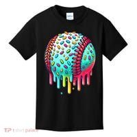 Ice Cream Drip Baseball Stuff Baseball Drip For Boy Graphic  Kids T-Shirt thumb 0