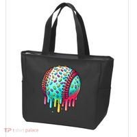 Ice Cream Drip Baseball Stuff Baseball Drip For Boy Graphic  Tote Bag thumb 3