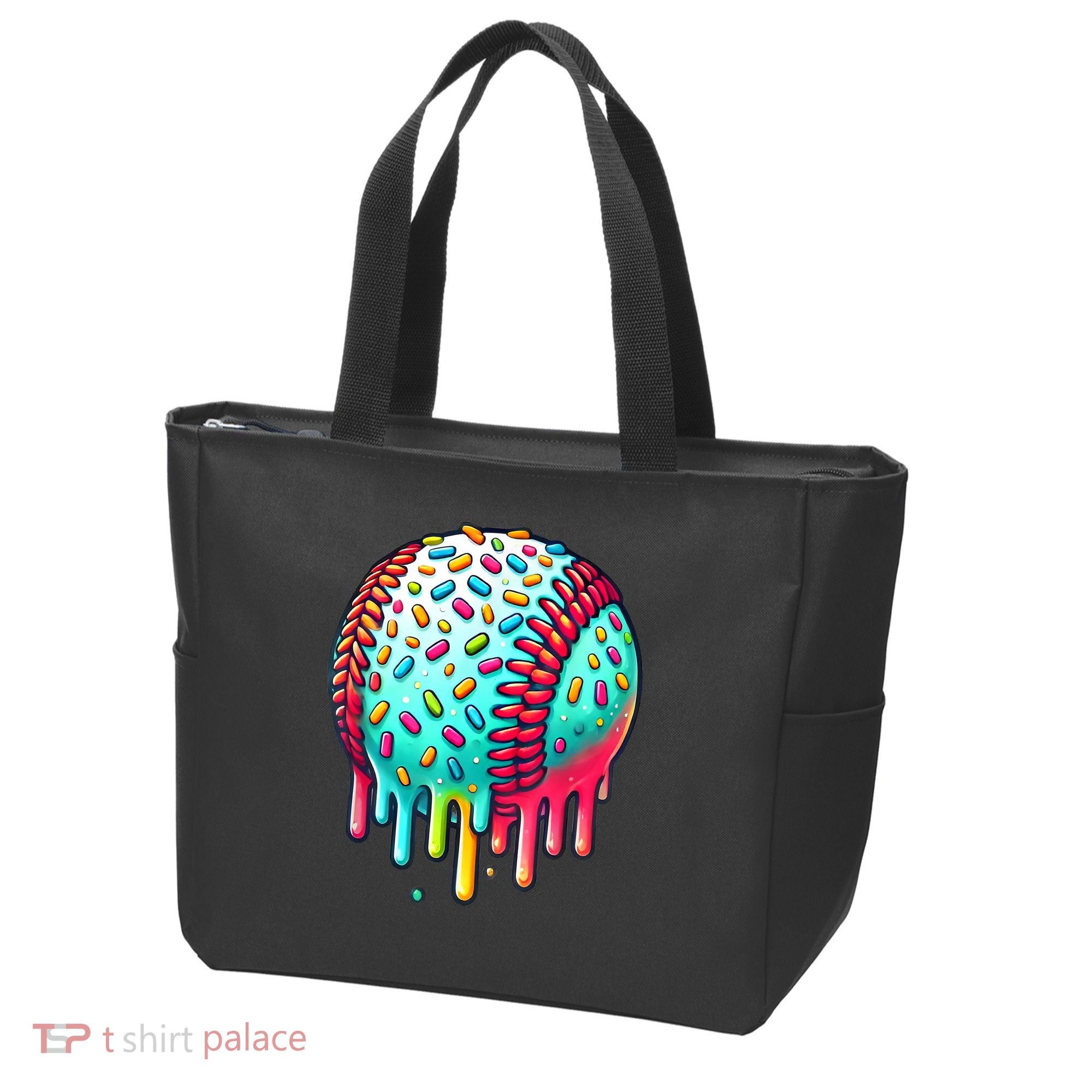 Ice Cream Drip Baseball Stuff Baseball Drip For Boy Graphic  Tote Bag