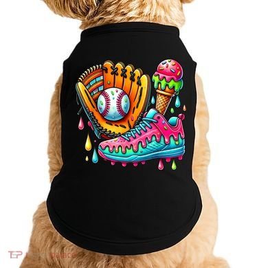 Ice Cream Drip Baseball Stuff Baseball Drip For Boy Doggie Tank