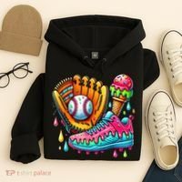 Ice Cream Drip Baseball Stuff Baseball Drip For Boy Hoodie thumb 4