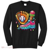 Ice Cream Drip Baseball Stuff Baseball Drip For Boy Sweatshirt thumb 0