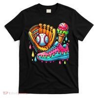 Ice Cream Drip Baseball Stuff Baseball Drip For Boy T-Shirt thumb 0