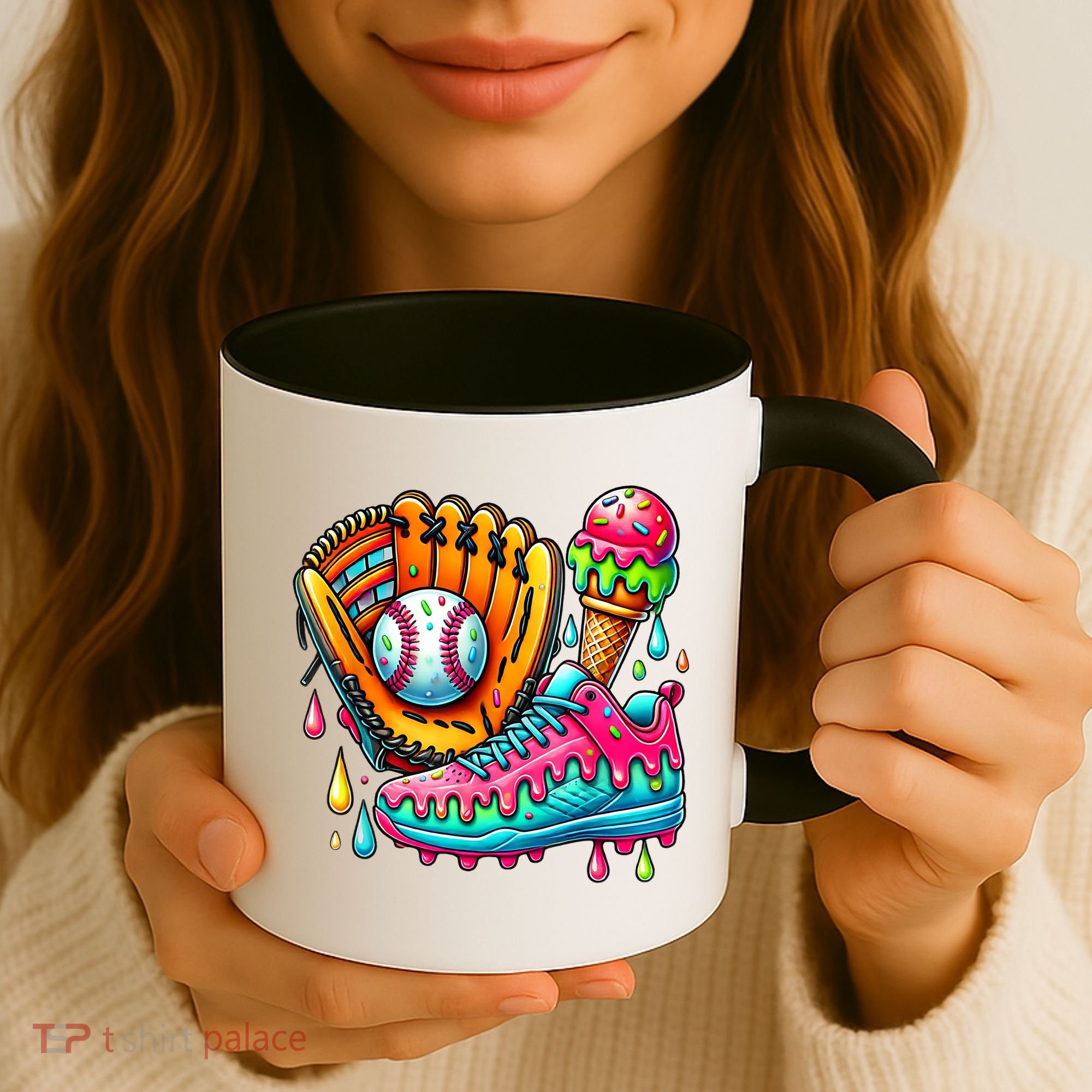 Ice Cream Drip Baseball Stuff Baseball Drip For Boy Coffee Mug