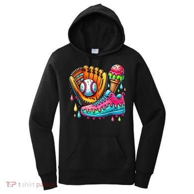Ice Cream Drip Baseball Stuff Baseball Drip For Boy Women's Hoodie