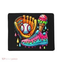 Ice Cream Drip Baseball Stuff Baseball Drip For Boy Mousepad thumb 0