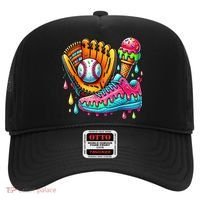 Ice Cream Drip Baseball Stuff Baseball Drip For Boy Hat thumb 0