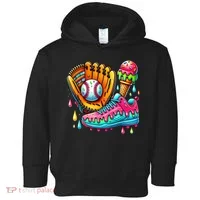 Ice Cream Drip Baseball Stuff Baseball Drip For Boy Toddler Hoodie thumb 0