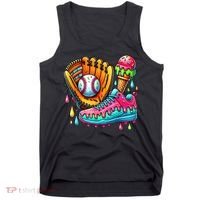 Ice Cream Drip Baseball Stuff Baseball Drip For Boy Tank Top thumb 0