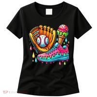 Ice Cream Drip Baseball Stuff Baseball Drip For Boy Women's T-Shirt thumb 0