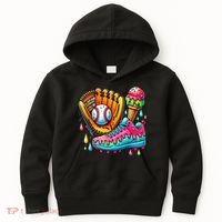 Ice Cream Drip Baseball Stuff Baseball Drip For Boy Kids Hoodie thumb 0