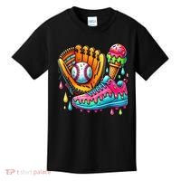 Ice Cream Drip Baseball Stuff Baseball Drip For Boy Kids T-Shirt thumb 0